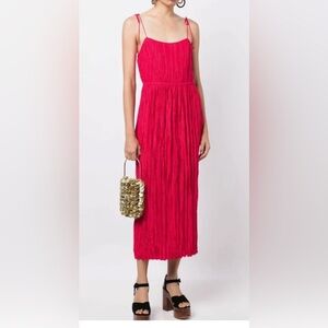 Ulla Johnson Ruched Tie-Strap Maxi Dress